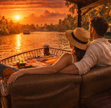 Kerala backwaters peaceful days