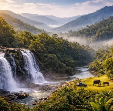 Misty morning in Western Ghats
