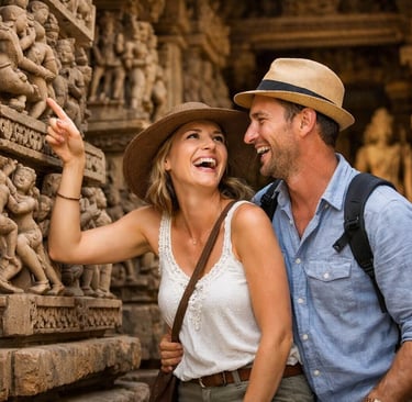 Khajuraho- Elegance carved in stones