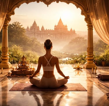 Ashtanga Yoga practice in Mysore