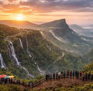 Sunset view from Tiger Point - Lonavala
