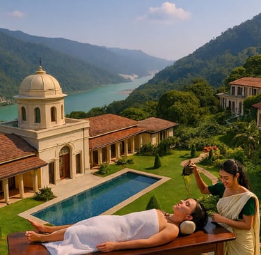 The Ananda wellness resort in Himalaya