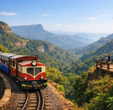 Toy train on Matheran hills