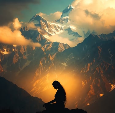 Yogini in meditazione