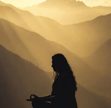 Yogi in meditation