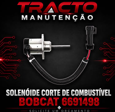 6691498 - Solenóide de Corte de Combustível Bobcat