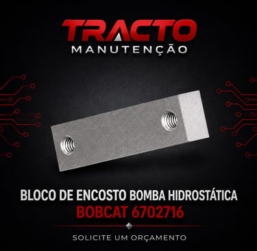 6702716 Bloco de Encosto Tijolinho da Bomba Hidrostática Bobcat