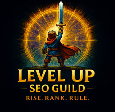 Boise-based Level Up SEO Guild symbolizing SEO visibility, authority, and ranking growth.