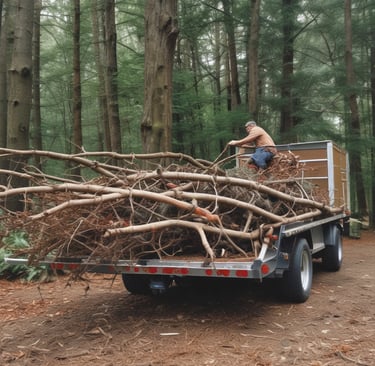 A freshly sealed commercial parking lot with crisp white line painting under a clear blue sky.