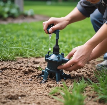 Pressure washing in action on a commercial building’s exterior, revealing clean surfaces.