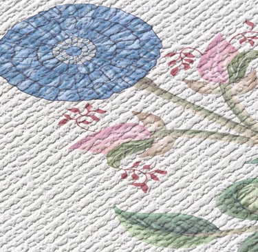Estampa floral coleção bem-viver.