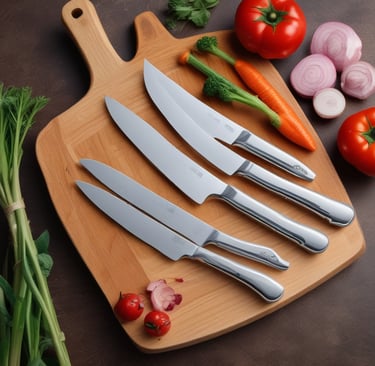A rustic wooden table displaying a cast iron skillet with fresh vegetables and herbs around it