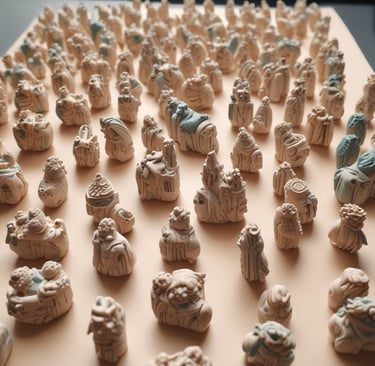 Branded camping chairs arranged around a campfire, showcasing comfort and promotional appeal