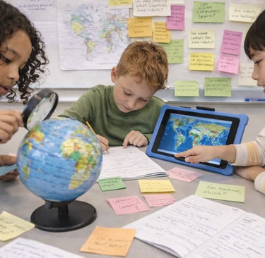 children exploring through inquiry-based learning