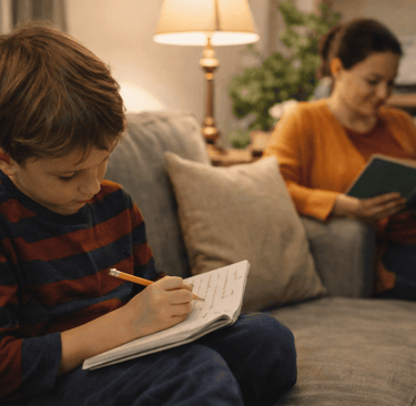 quiet evening of reflection and reading