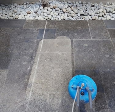Stone tiles safe professional cleaning in Newcastle area
