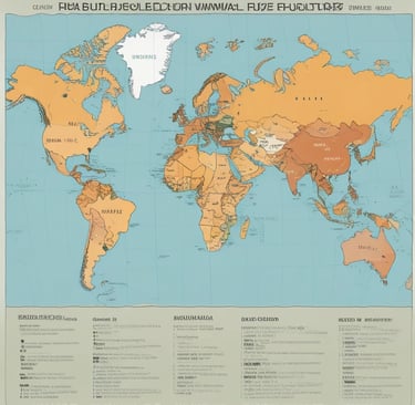 two men shaking hands in front of flags