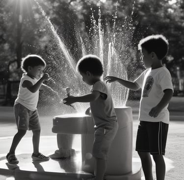 A confident entrepreneur in a tailored navy suit, captured with soft natural light against a sleek urban backdrop.