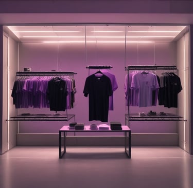 tienda escaparate de prendas urbanas  techno gotico underground rave