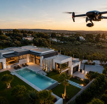 Photographie immobilière aérienne par drone