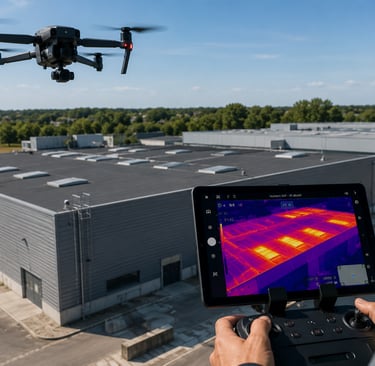 thermographie infrarouge réalisée par drone