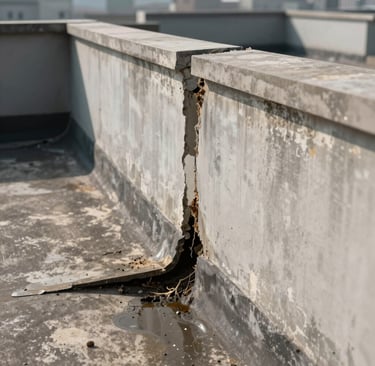 Modern building entrance at night with lights