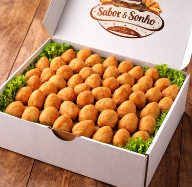 salgadinhos para festa com variedade de sabores, produção caseira e excelente rendimento. Perfeitos para festas infantis