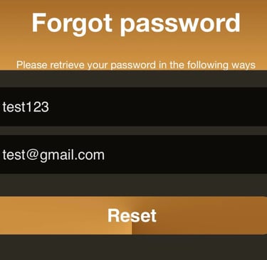 password reset sample
