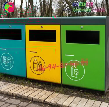 Poubelle Tri sélectif métallique Maroc