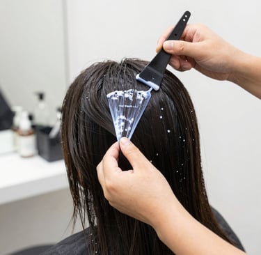 Icône palette de coloration cheveux pour le salon l'Arabesque à Guilherand-Granges.