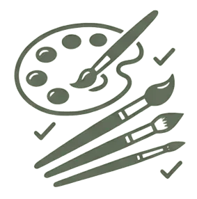 Icône palette pour balayage sur-mesure au salon l'Arabesque à Guilherand-Granges.