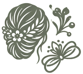 Icône chignon pour coiffure événementielle au salon l'Arabesque à Guilherand-Granges.