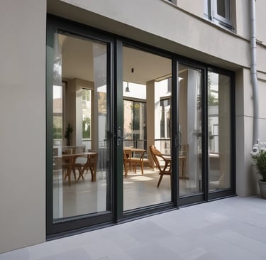Elegant windows installed in a modern home.