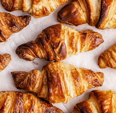 Croissants doraditos 