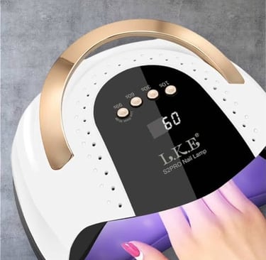 LKE 268W UV LED nail lamp for fast, even curing of gel polish at home