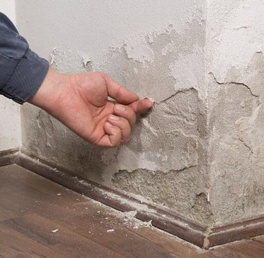humidité en pied de mur consequence