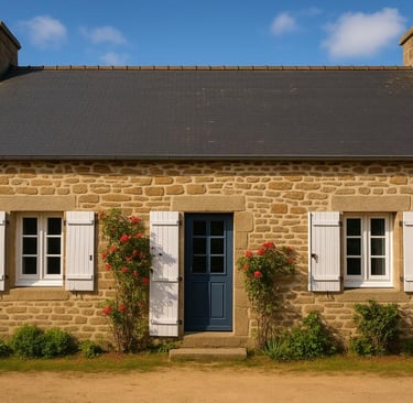 maison bretonne typique borde de mer