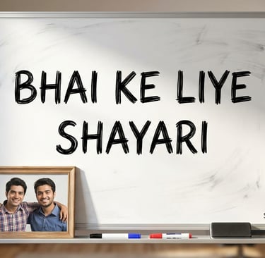 Bhai Ke Liye Shayari.