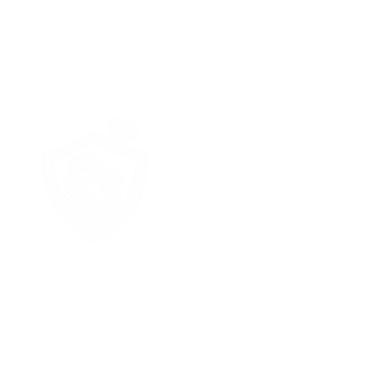 White shield icon featuring a mother, child, and heart for family protection insurance.