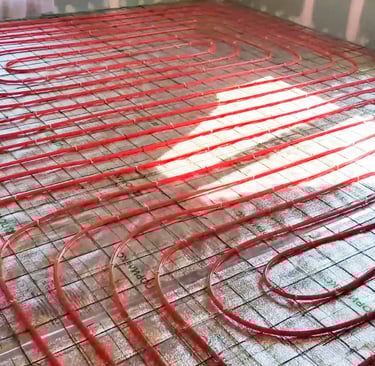 instalacja ogrzewania podłogowego