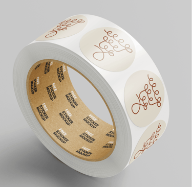 Icône de la grappe de raisin stylisée déclinée sur des autocollants ronds