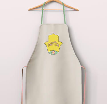 Logo Darlila imprimé sur un tablier