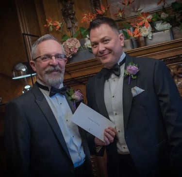 LGBTQ wedding at Old Marylebone Town Hall