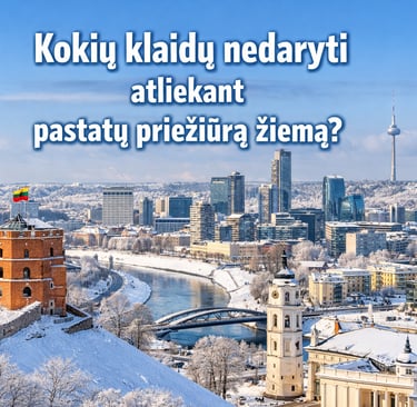 pastatu prieziura vilniuje, ziema