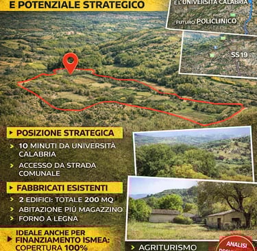 CALABRIA – COSENZA | MONTALTO UFFUGO SCALO - TERRENO IN VENDITA