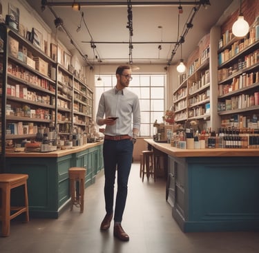 Exterior view of a Kicks R Chai outlet displaying traditional designs and welcoming seating area under a bright sky.