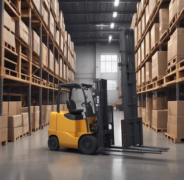 yellow and black forklift during daytime