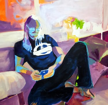 James 1, 42" x 42" Acrylic on canvas, 2021