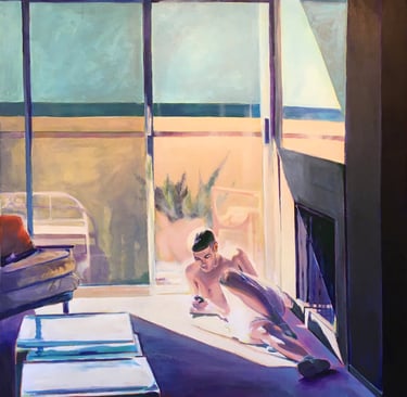 Alameda, 49"x 65" Acrylic on canvas, 2018