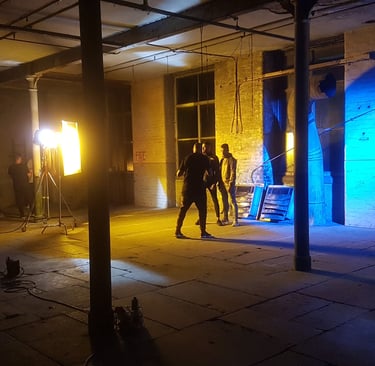 JD Sports shoot in the Stone room at Atlas Studios